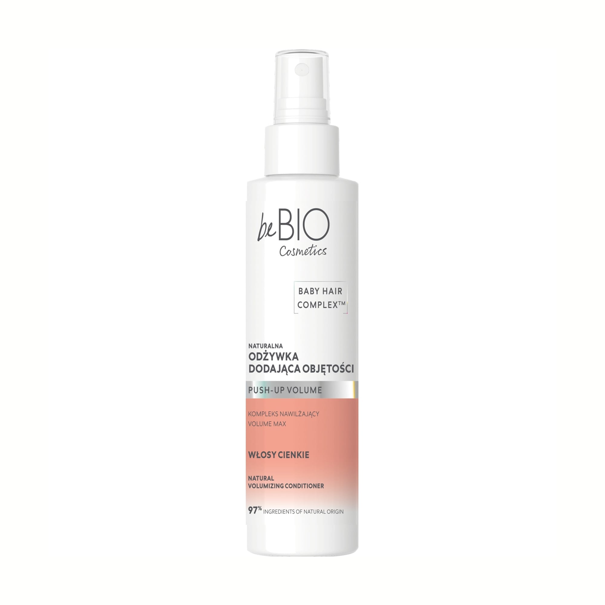 Кондиціонер beBIO Baby Hair Complex Push-Up Volume Natural Volumizing Conditioner для об'єму волосся, 150 мл